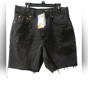NWT - H&M High Waist Bermuda Shorts, Black, SZ 8
